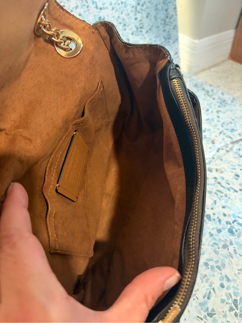 Coach Klare Crossbody 25 Signature Canvas Brown Black CC878 - Picture 8 of 10